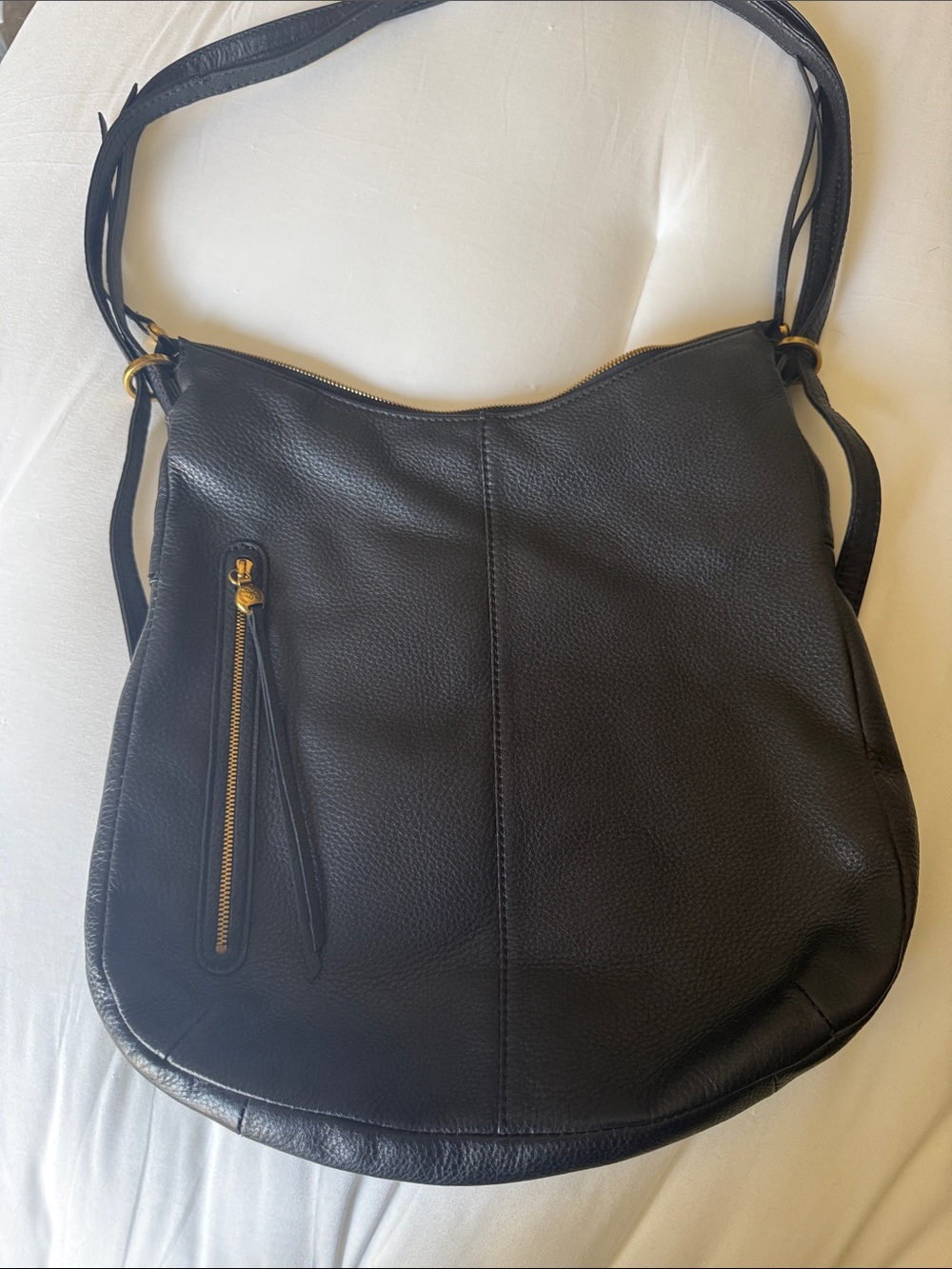Hobo Merrin Black Leather Convertible Backpack/Shoulder Bag